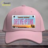 Drive Pink North Dakota Novelty License Plate Hat Cotton / Pink