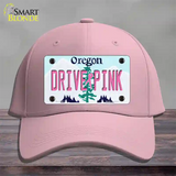 Drive Pink Oregon Novelty License Plate Hat Cotton / Pink