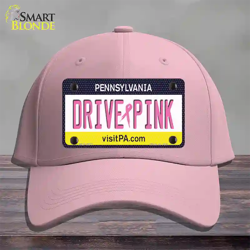 Drive Pink Pennsylvania Novelty License Plate Hat Cotton / Pink