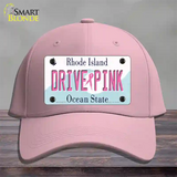 Drive Pink Rhode Island Novelty License Plate Hat Cotton / Pink