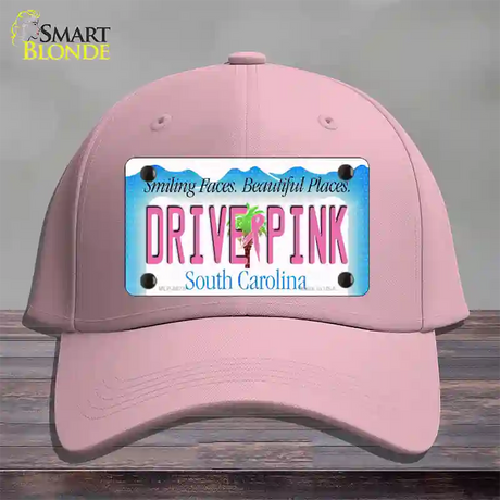 Drive Pink South Carolina Novelty License Plate Hat Cotton / Pink