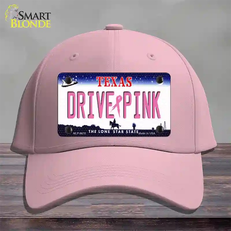 Drive Pink Texas Novelty License Plate Hat Cotton / Pink