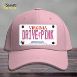 Drive Pink Virginia Novelty License Plate Hat Cotton / Pink