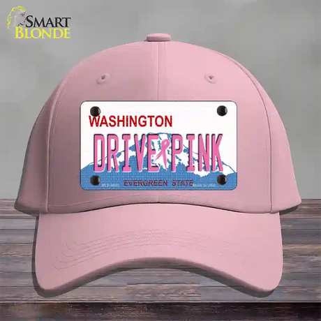 Drive Pink Washington Novelty License Plate Hat Cotton / Pink