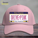 Drive Pink West Virginia Novelty License Plate Hat Cotton / Pink