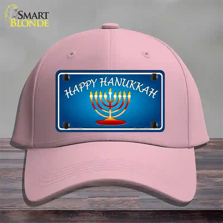 Hanukkah Novelty License Plate Hat Cotton / Pink