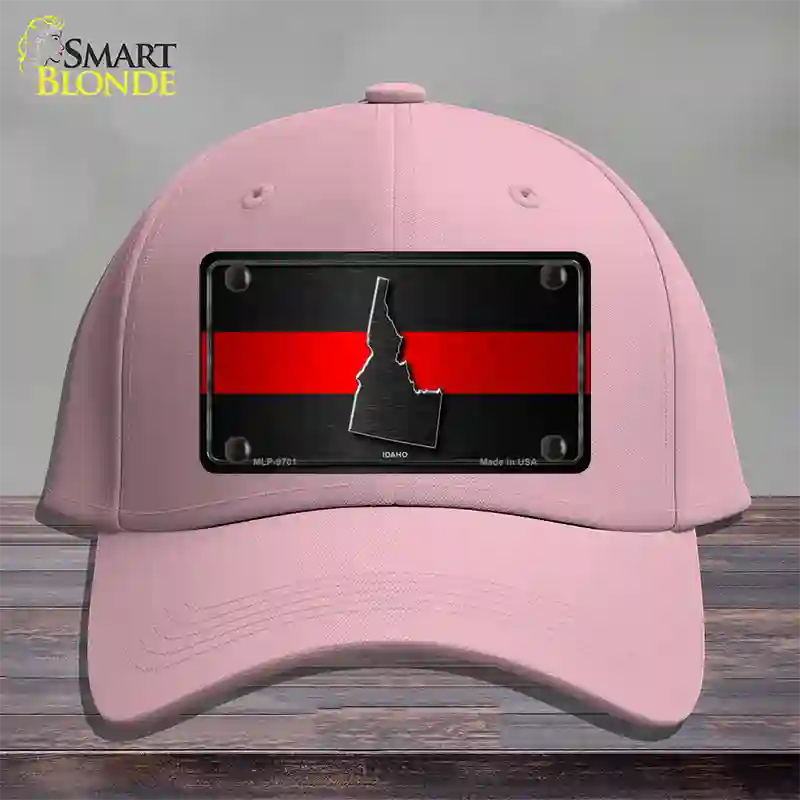 Idaho Thin Red Line Novelty License Plate Hat Cotton / Pink