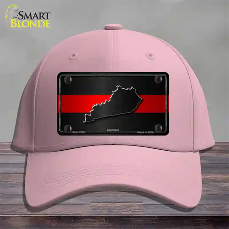 Kentucky Thin Red Line Novelty License Plate Hat Cotton / Pink