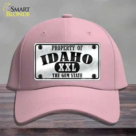 Property Of Idaho Novelty License Plate Hat Cotton / Pink