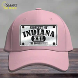 Property Of Indiana Novelty License Plate Hat Cotton / Pink