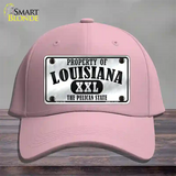 Property Of Louisiana Novelty License Plate Hat Cotton / Pink