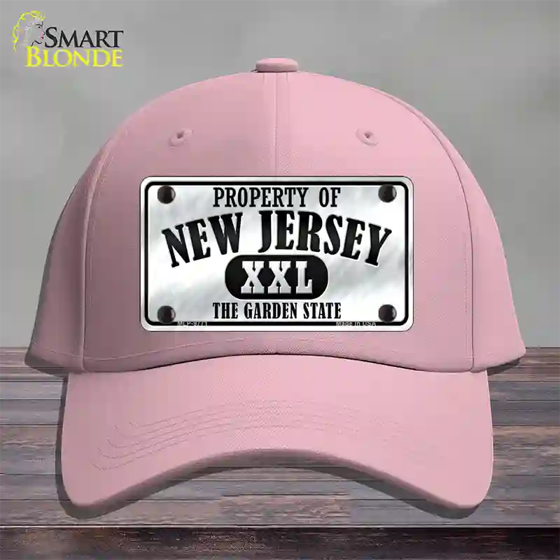 Property Of New Jersey Novelty License Plate Hat Cotton / Pink