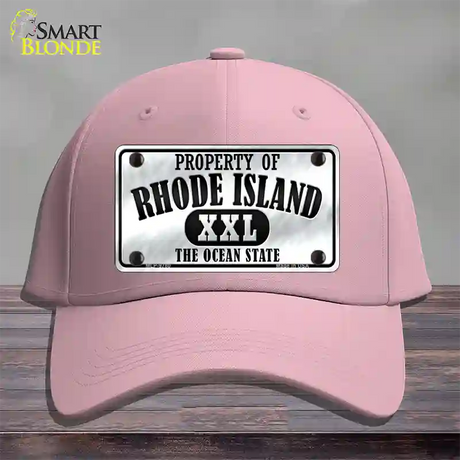 Property Of Rhode Island Novelty License Plate Hat Cotton / Pink