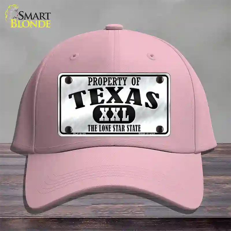 Property Of Texas Novelty License Plate Hat Cotton / Pink