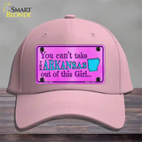 Arkansas Girl Novelty License Plate Hat Cotton / Pink