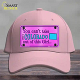 Colorado Girl Novelty License Plate Hat Cotton / Pink