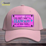 Hawaii Girl Novelty License Plate Hat Cotton / Pink