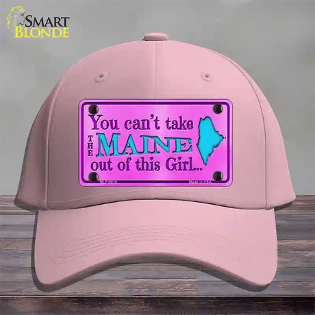 Maine Girl Pink Novelty License Plate Hat Cotton / Pink