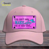 Maryland Girl Novelty License Plate Hat Cotton / Pink