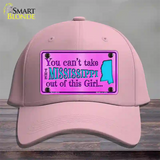 Mississippi Girl Novelty License Plate Hat Cotton / Pink