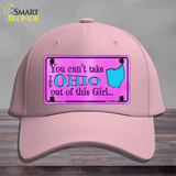 Ohio Girl Novelty License Plate Hat Cotton / Pink