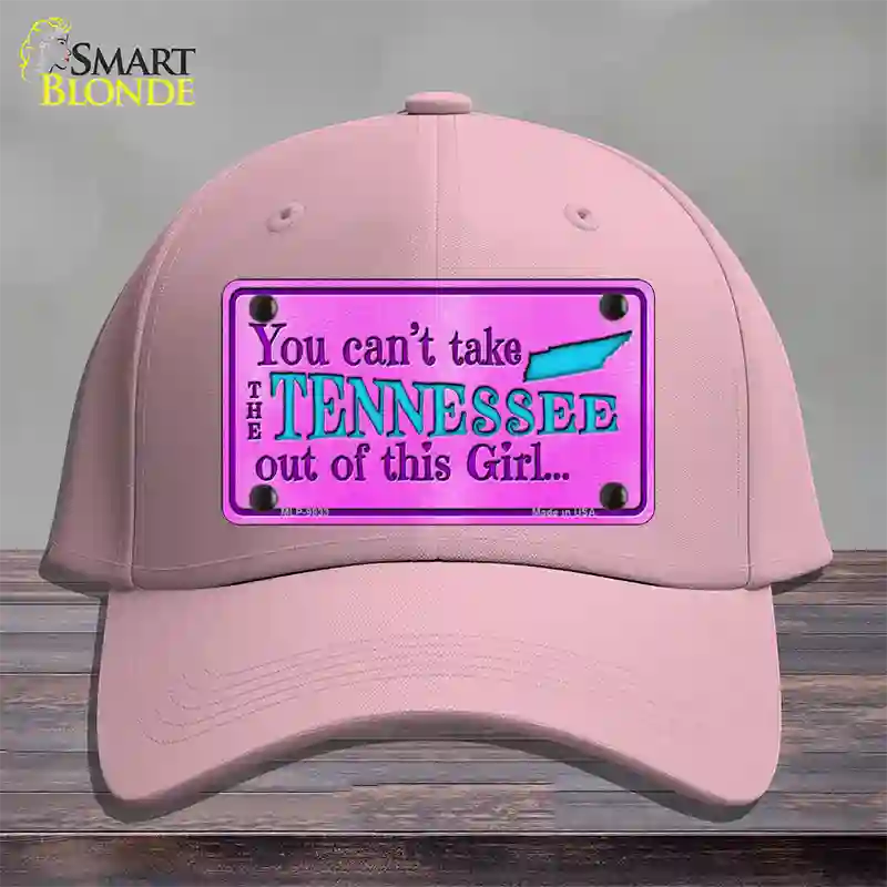 Tennessee Girl Novelty License Plate Hat Cotton / Pink