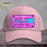 Wyoming Girl Pink Novelty License Plate Hat Cotton / Pink