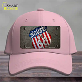 Asphalt Highway Novelty License Plate Hat Cotton / Pink