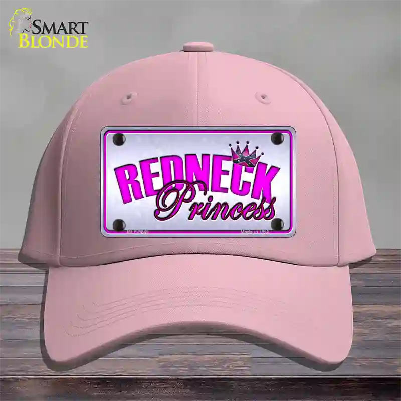 Princess Redneck Novelty License Plate Hat Cotton / Pink