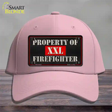 Property Of Firefighter Novelty License Plate Hat Cotton / Pink