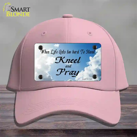 Clouds Novelty License Plate Hat Cotton / Pink