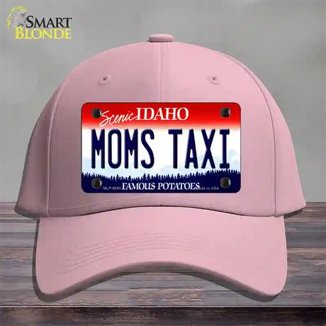 Moms Taxi Idaho Novelty License Plate Hat Cotton / Pink