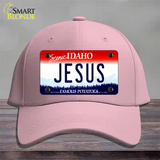 Jesus Idaho Novelty License Plate Hat Cotton / Pink