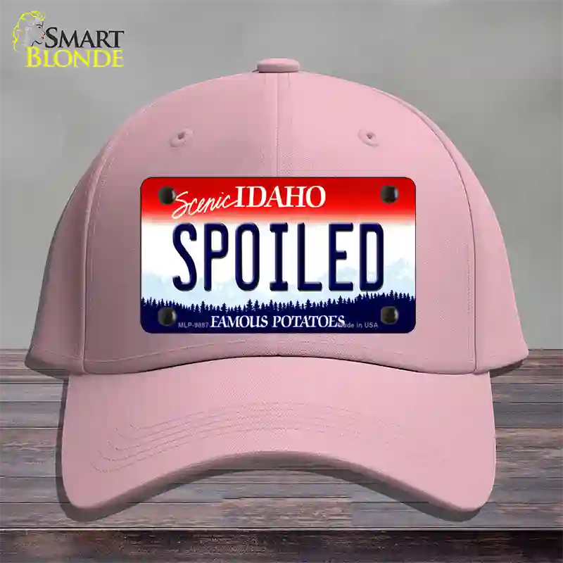 Spoiled Idaho Novelty License Plate Hat Cotton / Pink