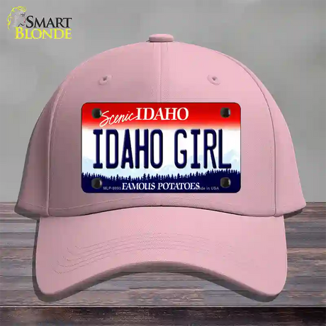 Idaho Girl Idaho Novelty License Plate Hat Cotton / Pink