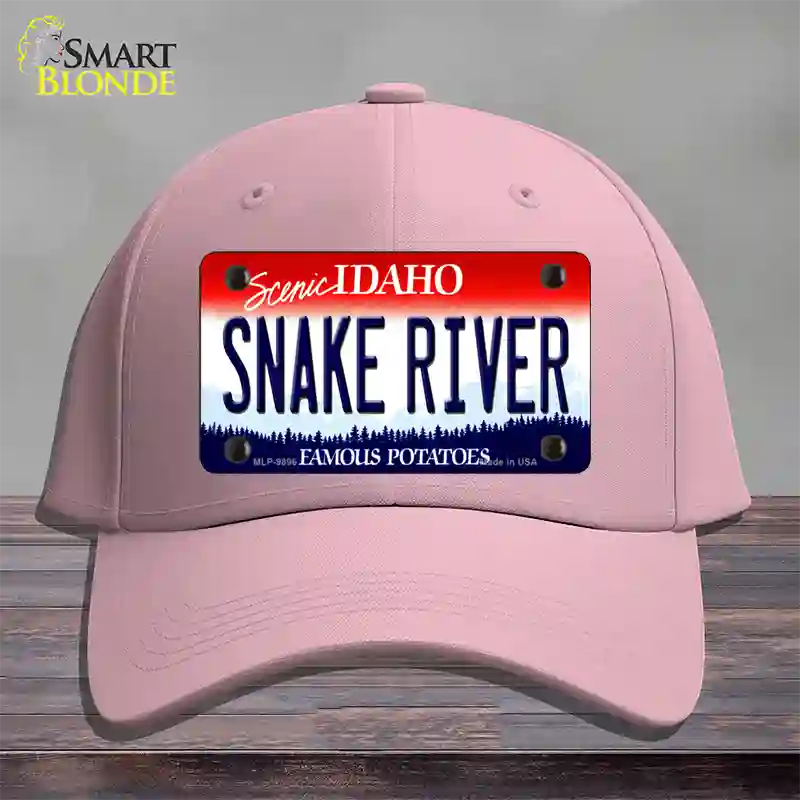 Snake River Idaho Novelty License Plate Hat Cotton / Pink