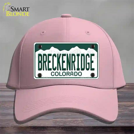 Breckenridge Colorado Novelty License Plate Hat Cotton / Pink