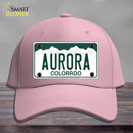 Aurora Colorado Novelty License Plate Hat Cotton / Pink