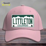 Littleton Colorado Novelty License Plate Hat Cotton / Pink