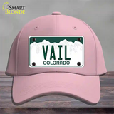 Vail Colorado Novelty License Plate Hat Cotton / Pink