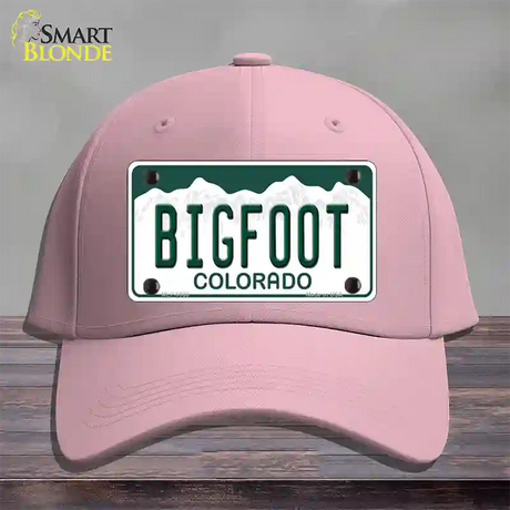 Bigfoot Colorado Novelty License Plate Hat Cotton / Pink