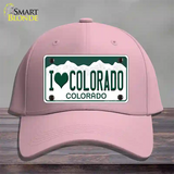 I Love Colorado Novelty License Plate Hat Cotton / Pink