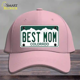 Best Mom Colorado Novelty License Plate Hat Cotton / Pink