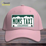 Moms Taxi Colorado Novelty License Plate Hat Cotton / Pink