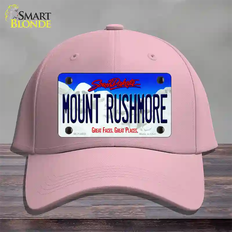 Mount Rushmore South Dakota Novelty License Plate Hat Cotton / Pink