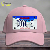 Coyote South Dakota Novelty License Plate Hat Cotton / Pink