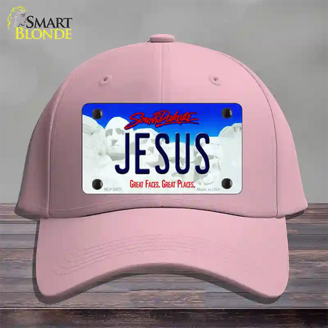 Jesus South Dakota Novelty License Plate Hat Cotton / Pink