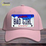 Bad Girl South Dakota Novelty License Plate Hat Cotton / Pink