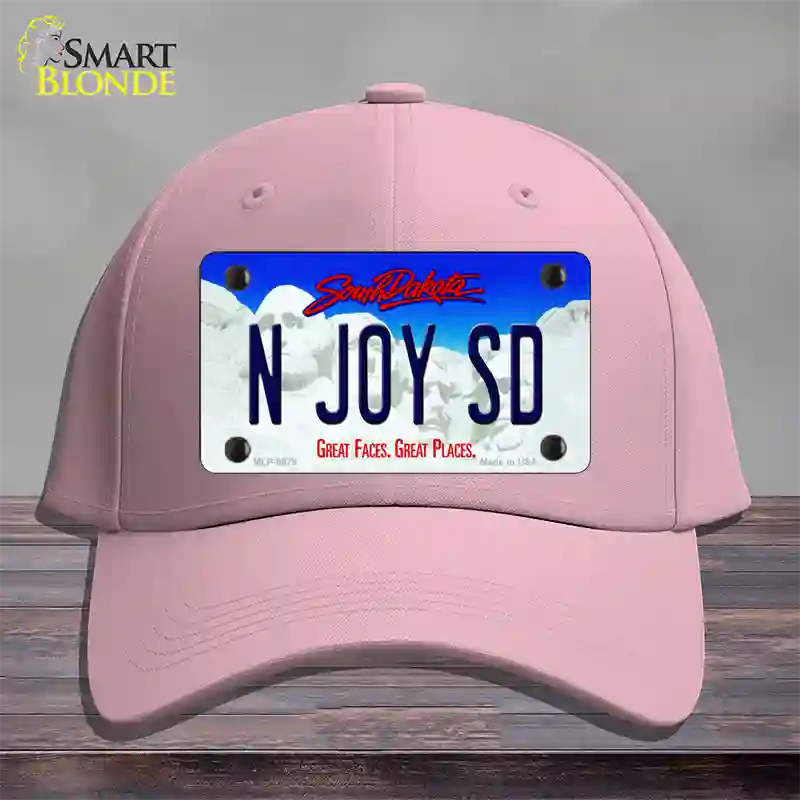 N Joy SD South Dakota Novelty License Plate Hat Cotton / Pink