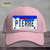 Pierre South Dakota Novelty License Plate Hat Cotton / Pink